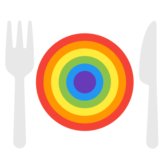 🌈️ + 🍽️