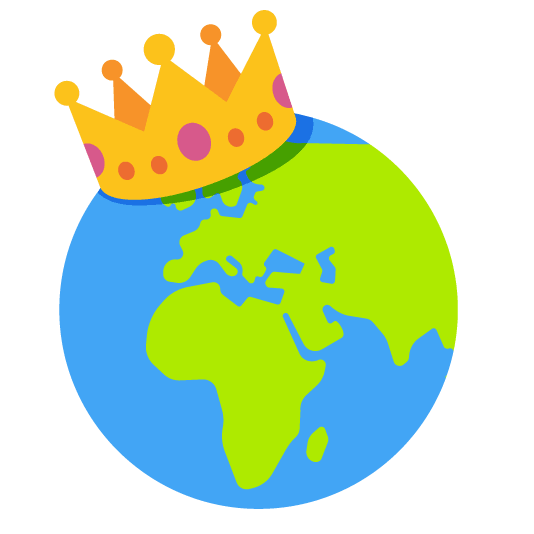 🌍️ + 👑️