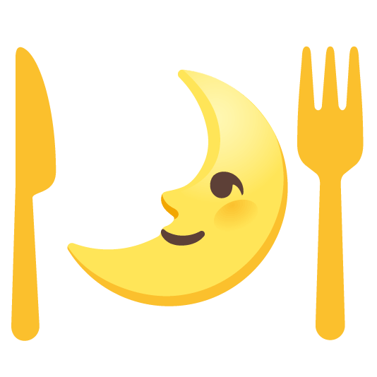 🌛️ + 🍽️