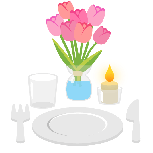 🌷️ + 🍽️