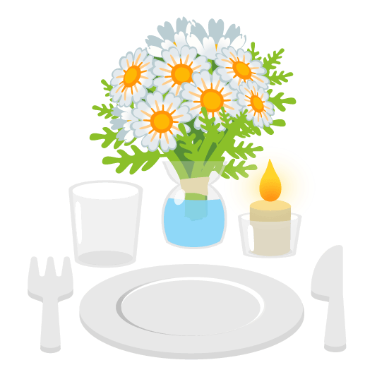 🌼️ + 🍽️