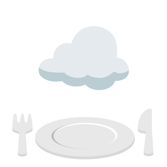 🍽️ + ☁️