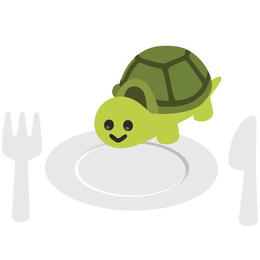 🐢️ + 🍽️