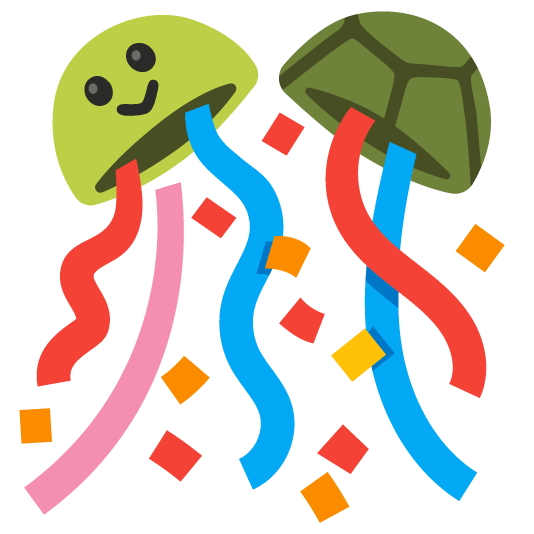 🐢️ + 🎊️