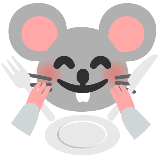 🐭️ + 🍽️