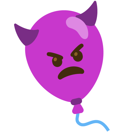 👿️ + 🎈️