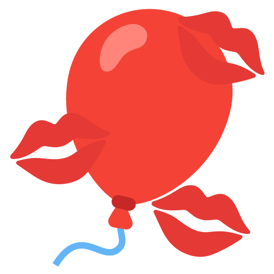 💋️ + 🎈️