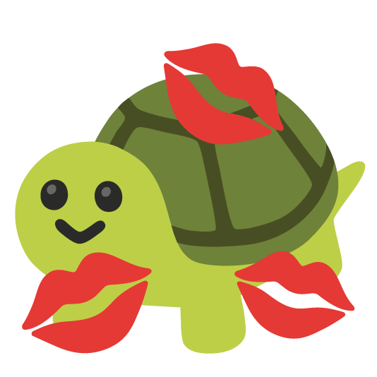 💋️ + 🐢️