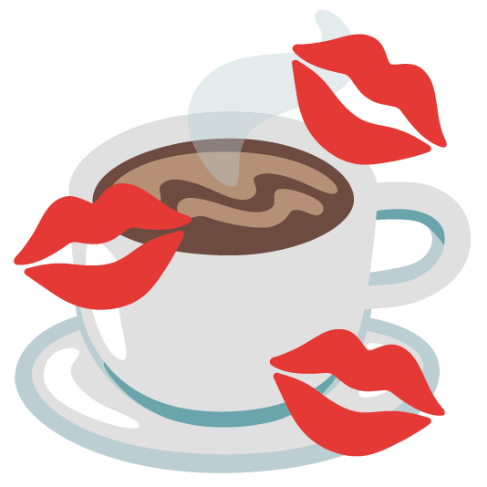 💋️ + ☕️