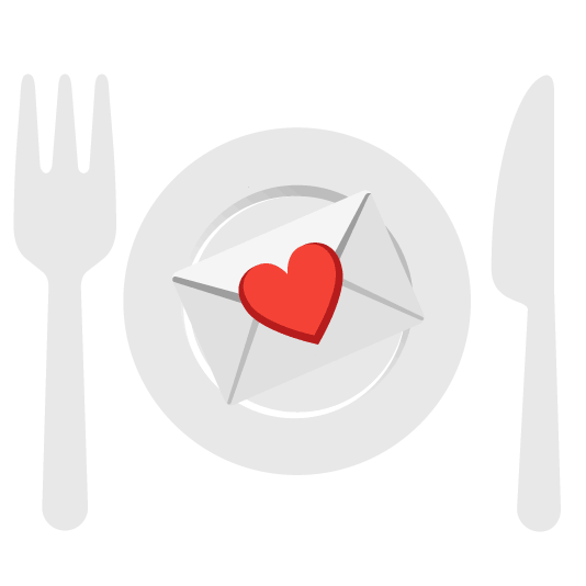 💌️ + 🍽️