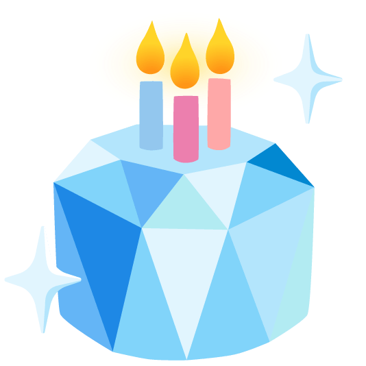 💎️ + 🎂️