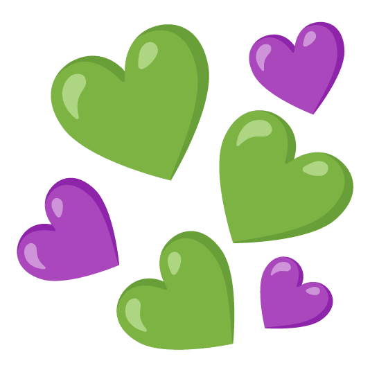 💚️ + 💜️