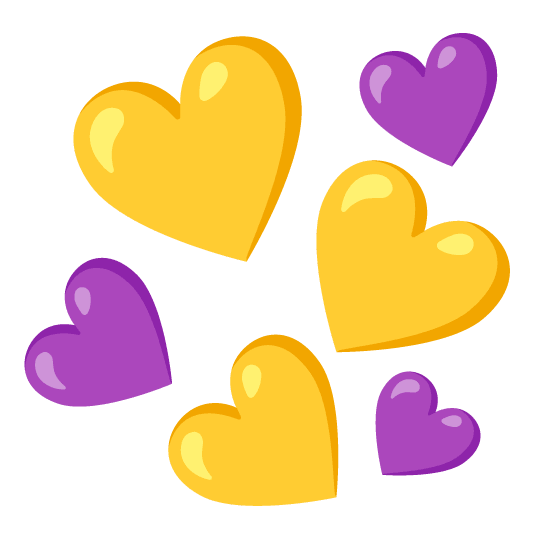 💛️ + 💜️