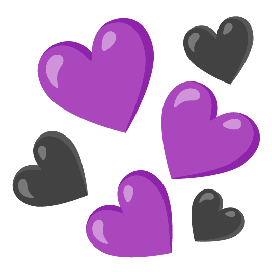 💜️ + 🖤️