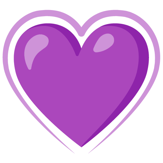💜️ + ♥️