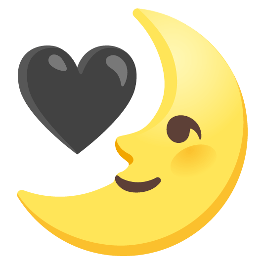 🖤️ + 🌛️