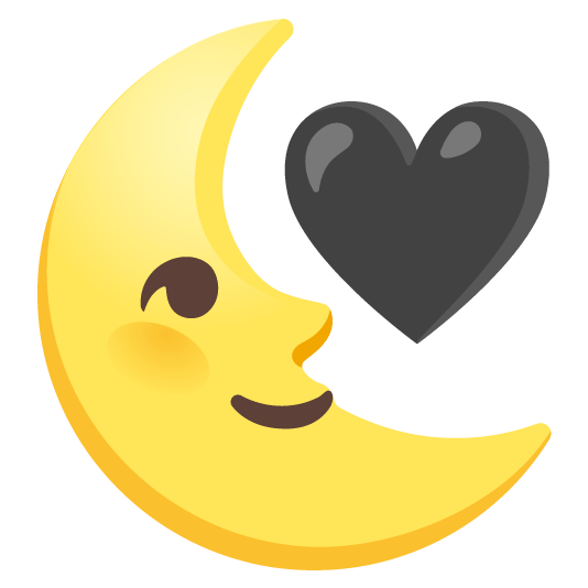 🖤️ + 🌜️