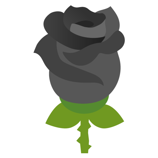 🖤️ + 🌹️