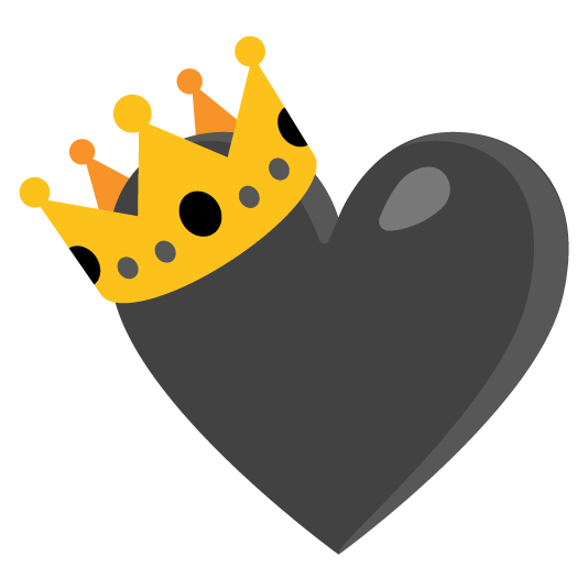 🖤️ + 👑️