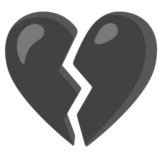 🖤️ + 💔️