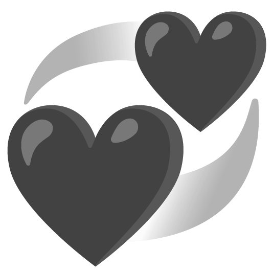 🖤️ + 💞️