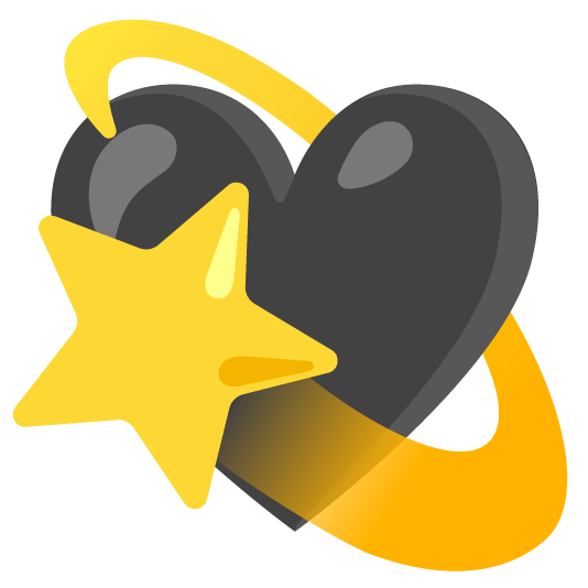 🖤️ + 💫️