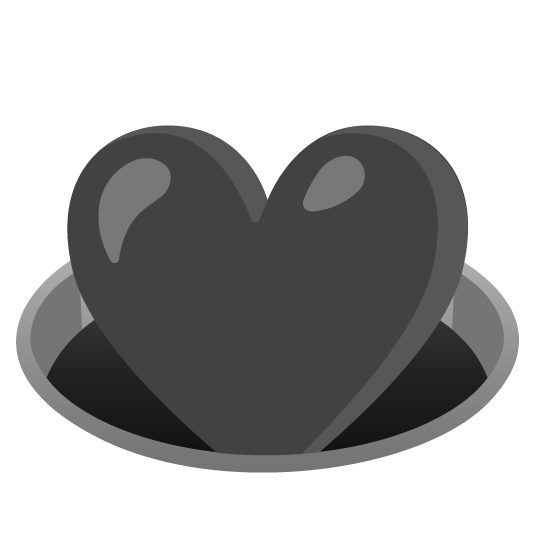 🖤️ + 🕳️