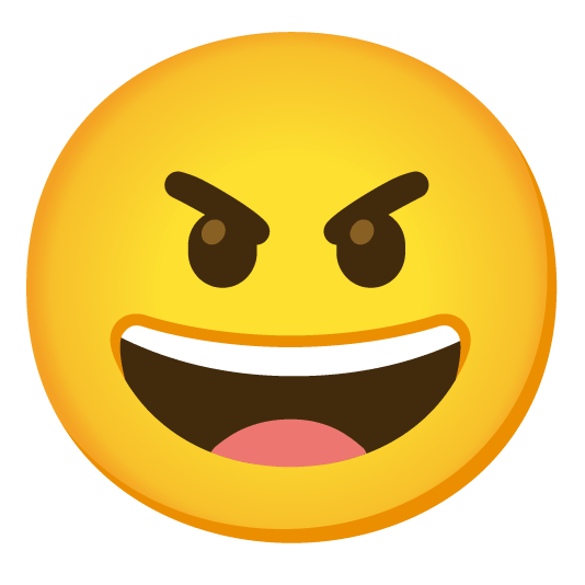 😀️ + 😠️