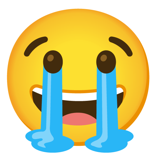 😀️ + 😭️