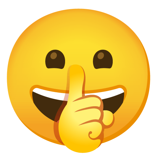 😀️ + 🤫️