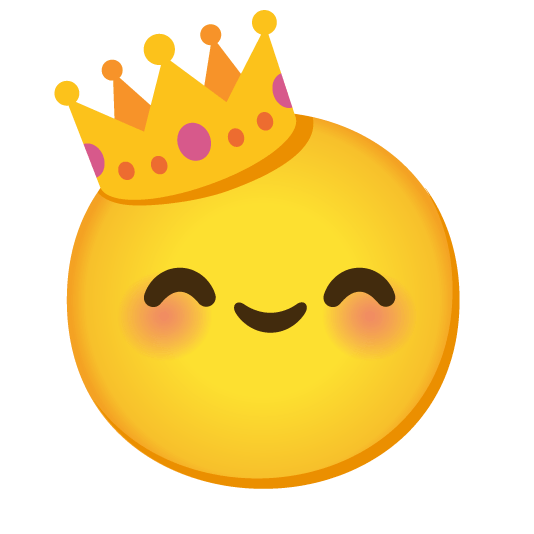 😊️ + 👑️