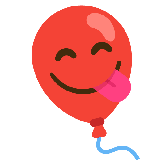 😋️ + 🎈️