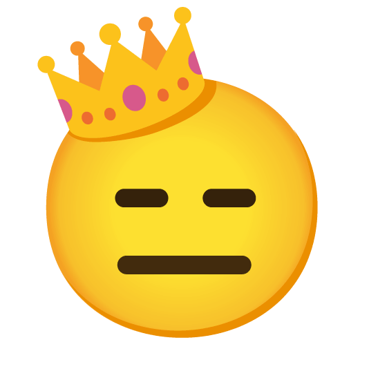 😑️ + 👑️