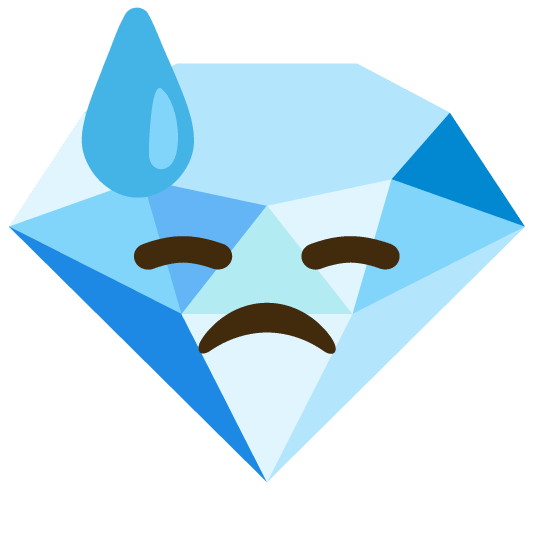 😓️ + 💎️