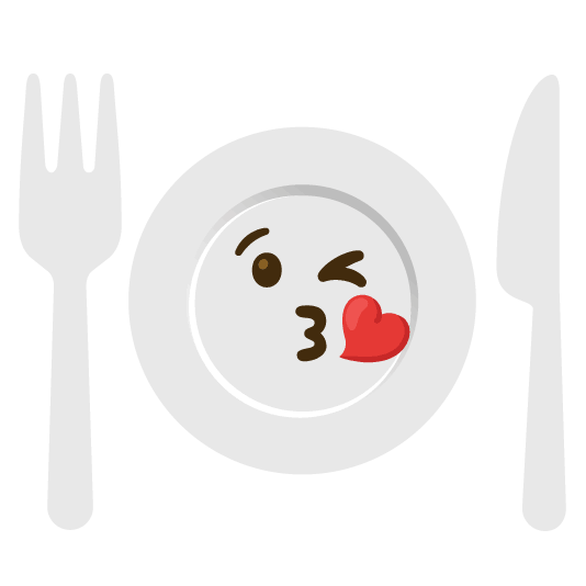 😘️ + 🍽️