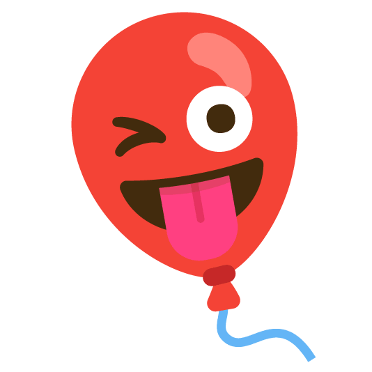 😜️ + 🎈️