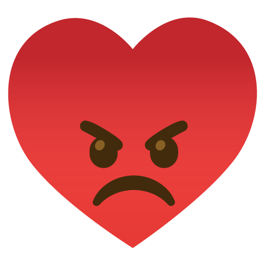 😡️ + ♥️