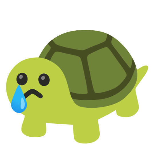 😢️ + 🐢️