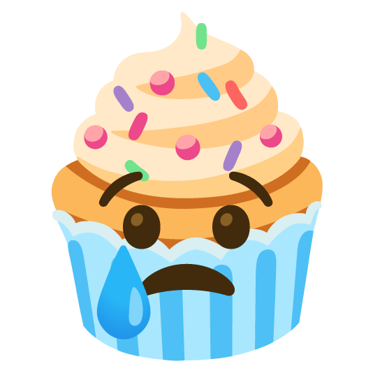 😢️ + 🧁️