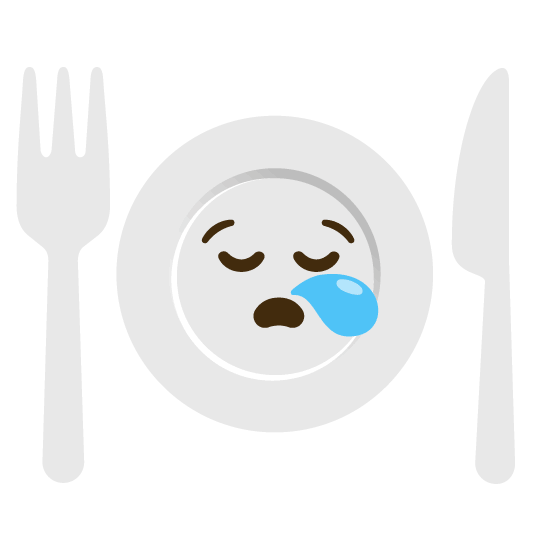 😪️ + 🍽️