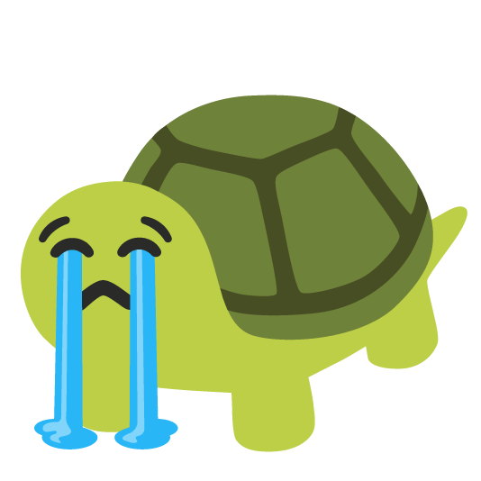 😭️ + 🐢️