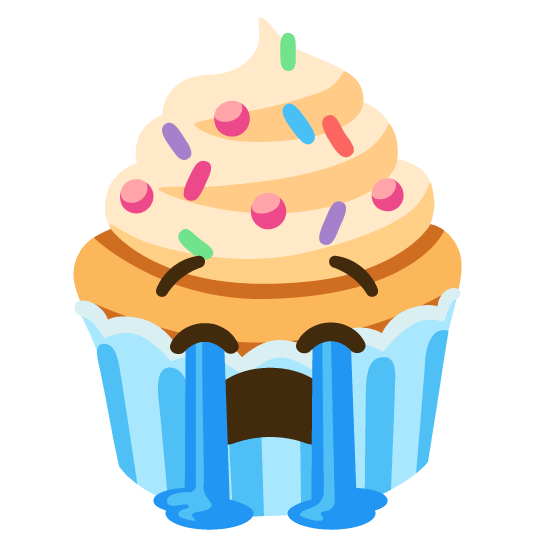 😭️ + 🧁️