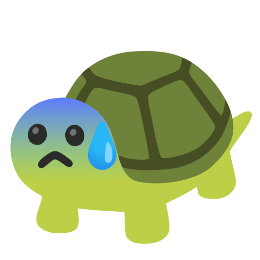 😰️ + 🐢️