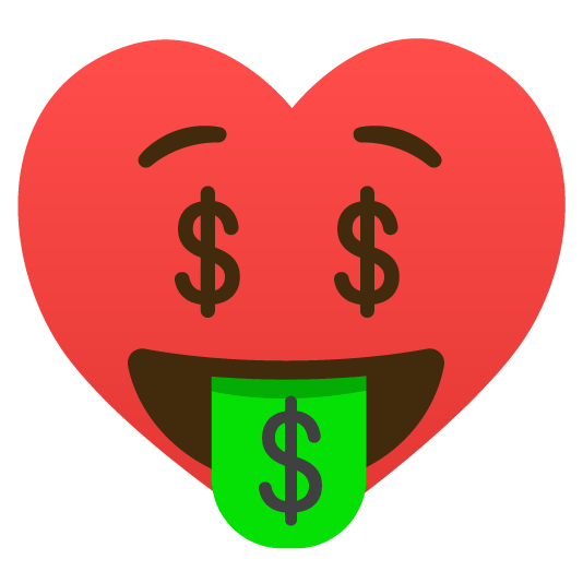 🤑️ + ♥️
