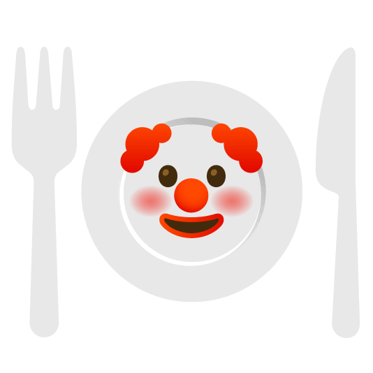🤡️ + 🍽️