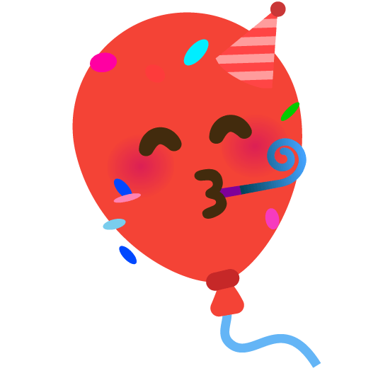 🥳️ + 🎈️