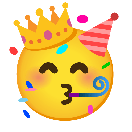 🥳️ + 👑️