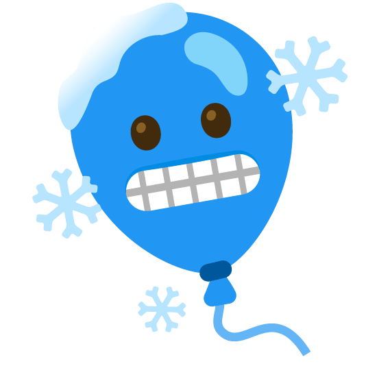 🥶️ + 🎈️