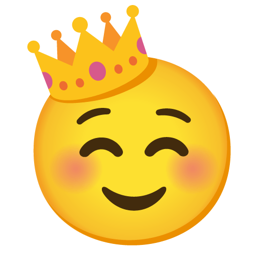 ☺️ + 👑️