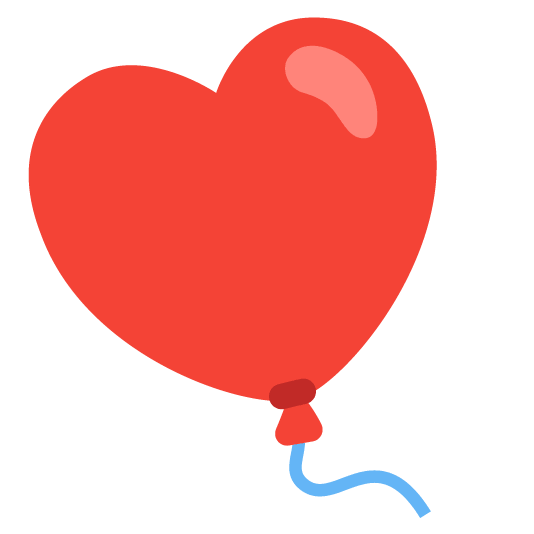 ♥️ + 🎈️